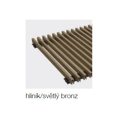 Korado Koraflex PM 14 x 80 cm THIN hliník bronz světlý