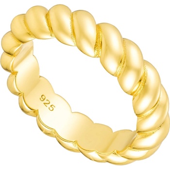 Olivie Strieborný prsteň CROISSANT GOLD 8799