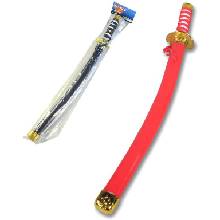 Meč dětský Ninja samurajský 62cm 2 barvy v sáčku plast