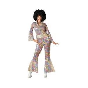 BigBuy Carnival Маскировъчен костюм за възрастни Многоцветен Disco Размер XS/S