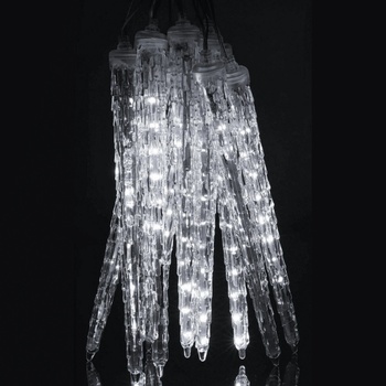 Image 1 of Led Коледни висулки, падащ сняг 8 бр 50 см, ip20 студено бяло