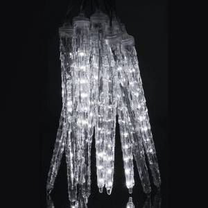  Led Коледни висулки, падащ сняг 8 бр 50 см, ip20 студено бяло