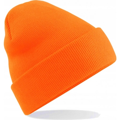Beechfield zimní čepice Original Cuffed beanie fluorescenční oranžová