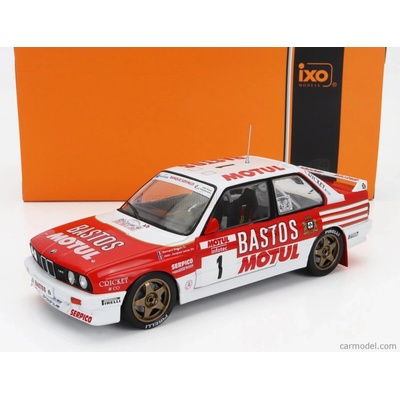 Ixo-models BMW 3-series M3 e30 Team Motul Bastos N 1 7th Rally Tour De Corse 1988 Bernard Beguin Jean Jacques Lenne Červená Bílá 1:24