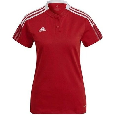 Adidas Tiro 21 Polo dámská polokošile červená