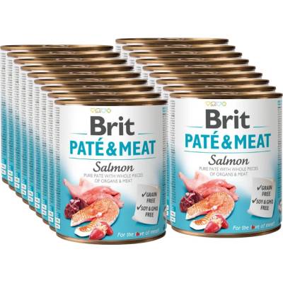 Brit Paté & Meat Losos 18 x 800 g