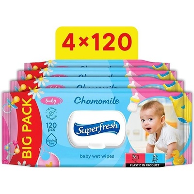 Superfresh s heřmánkem 4 x 120 ks