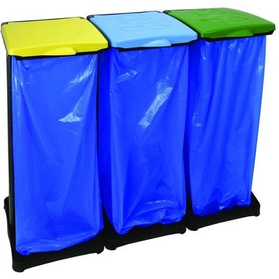 Mongardi Stojan a stojan na pytle na tříděný odpad plast 110l černý