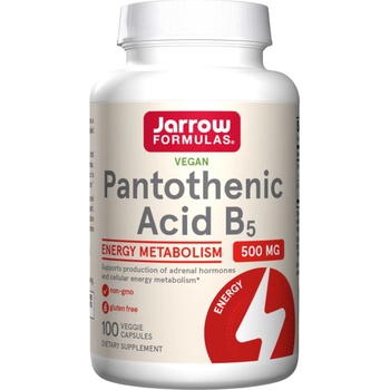 Jarrow Formulas Pantothenic Acid B5, 500 mg, 100 капсули, Jarrow Formulas (8409)