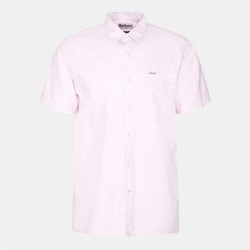 Barbour Риза с къс ръкав Barbour Terra Dye Regular Short Sleeve Shirt - Thistle PU11