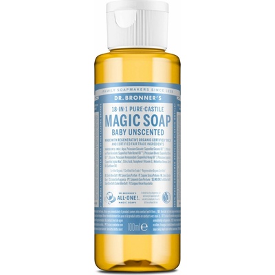 Dr. Bronner's 18in1 Pure Castile magic soap baby unscented 100 ml