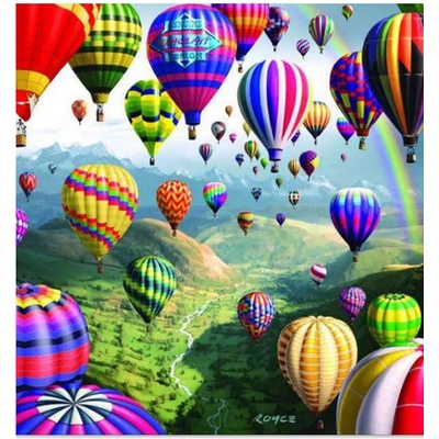 Диамантен Гоблен "Балони" - 40 x 40 см, Кръгли мъниста