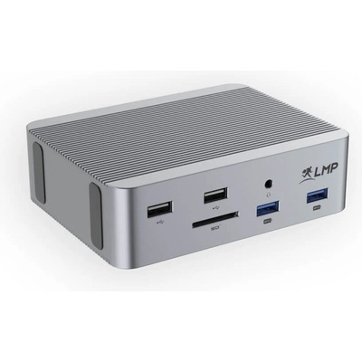LMP Мултифункционална док станция за свързване на допълнителна периферия за компютри с USB-C порт - LMP USB4 SuperDock 2 USB-C Docking Station 4K (тъмносив) (26770)