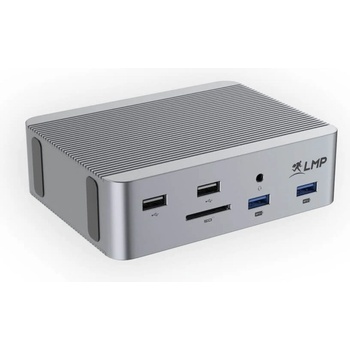 LMP Мултифункционална док станция за свързване на допълнителна периферия за компютри с USB-C порт - LMP USB4 SuperDock 2 USB-C Docking Station 4K (тъмносив) (26770)