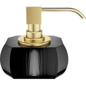 DECOR WALTHER Дозатор за сапун Kristall с помпа златен мат антрацит (0933494)
