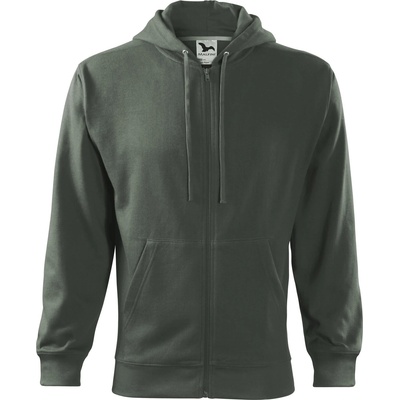 MALFINI Malfini trendy zipper 410 / Дълго яке кенгуру с качулка - тъмносив цвят s (4106713)