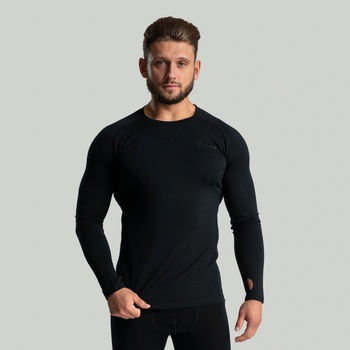 GymBeam STRIX Тениска с дълъг ръкав MERINO I Black S