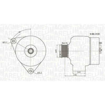 generátor MAGNETI MARELLI 063731300010