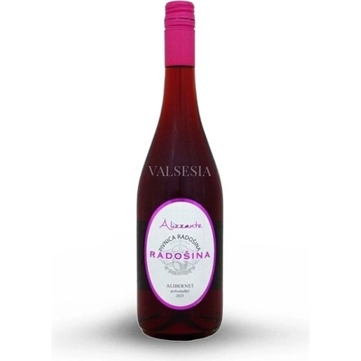 Pivnica Radošina Alizzante Alibernet rosé sýtené polosladké 2021 0,75 l