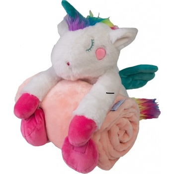 Baby Matex Detská deka Carol s plyšákom jednorožec