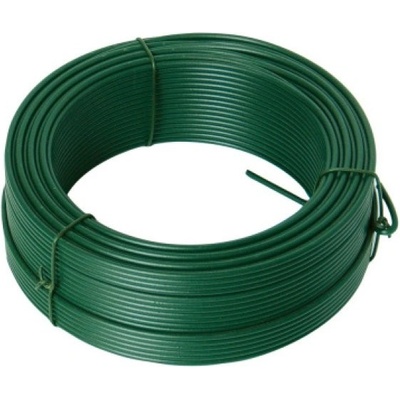 Napínací drát 3.4mmx26M zelený PVC