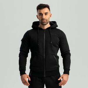 GymBeam STRIX Суичър Nova Zip Up Black XXL