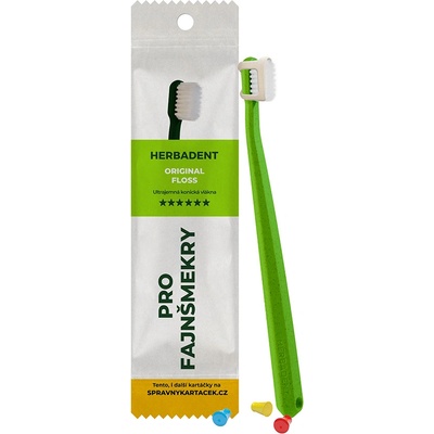 HERBADENT Original Floss UltraSoft Světle zelený Eko