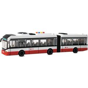 WENYI CAR - 1: 16 Съчленен автобус - червен с маховик със звуци (31SY-73163-1-Red)