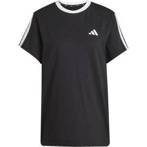 adidas Дамска тениска Adidas Essentials 3 Stripe T-Shirt Womens - Black/White