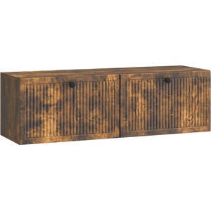 vidaXL Стенно монтиран ТВ шкаф Опушен дъб 98 x 31 x 30 см (898050)