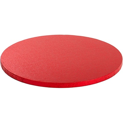 Decora Podnos pevný kruh Červený 36cm
