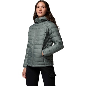Columbia Powder lite hooded jacket тъмнозелено, сребърно m (2089391342)