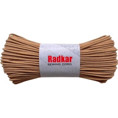 RADKAR šňůry na šití 5mm Caramel - 100m návin
