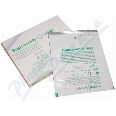 Suprasorb X + PHMB Krytí Antimikrobiální sterilní 5 x 5cm 5 ks