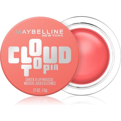 Maybelline new york CloudTopia матов кремообразен руж за устни и скули цвят 05 Coral Illusion 5 гр