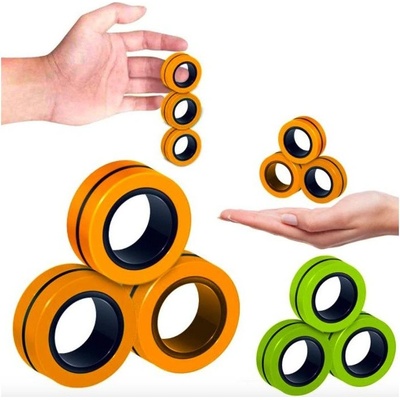 Antistresové magnetické krúžky oranžová