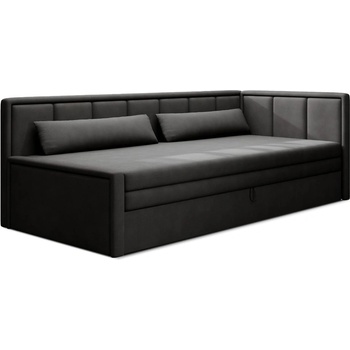 Eltap Тъмносив шенилов разтегателен диван с място за съхранение 214 cm Fulgeo - ELTAP (SO-FUL-RT-04PO-10PO)