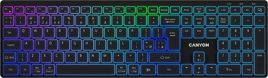 CANYON HKB-W11 UK/US RGB Dual Mode (CNS-HBTK11B)