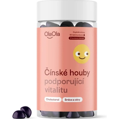OlaOla Želé Čínské houby podporující dlouhověkost 60 želé bonbónů