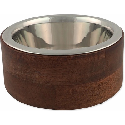 Dog Fantasy Miska nerez v dreve rovná 840 ml