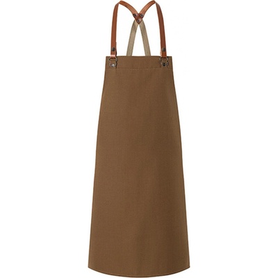 Karlowsky Gastro zástěra s laclem KY054 Cinnamon 70x85cm