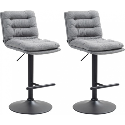 Design-Shop Damar Šedá / černá 2 ks