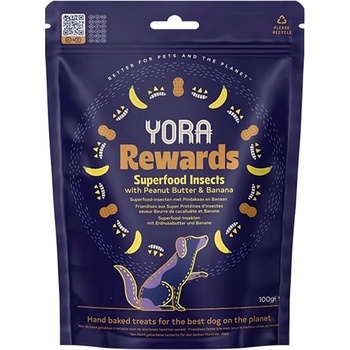 YORA Rewards hmyz arašidy a banán 100 g