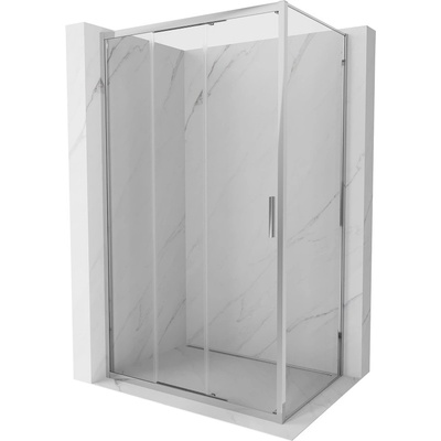 Mexen Exo плъзгаща душ кабина 80 x 95 см, прозрачна, хром - 8153-080-095-01-00 (8153-080-095-01-00)
