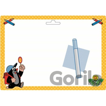 Tabuľka stierateľná 2 fixky Krtko 30x21cm