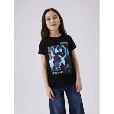 Тениска Name it Jax Wednesday short sleeve T-shirt - Black (Black)