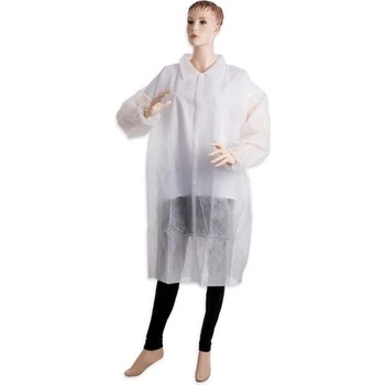 PROFOD PD-PLAST / Jednorázový plášť s knoflíky - bílá XL (prof_0197)
