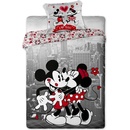 Jerry Fabrics obliečky Mickey a Minnie v NY bavlna 140x200 70x90