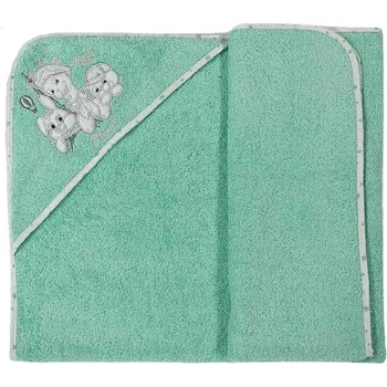 Image 1 of Bambino Casa Хавлия с качулка Bambino Casa - Paris, Mint, 100 х 100 cm (3543)
