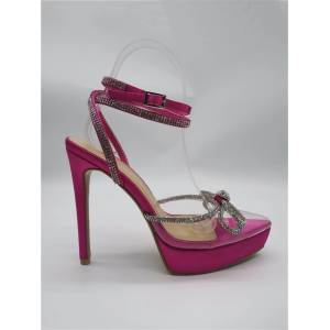 Chic Сандали Chic Women's Diamante Platform Heeled Sandal - Fuchsia